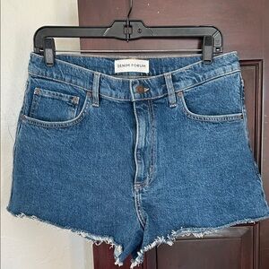 Denim Forum Classic Blue Jean Shorts